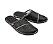 Produktbild ESTRO Hausschuhe Herren Leder Herrenhausschuhe - Hausschuhe Männer Pantoffeln Herren Pantoletten Slippers M55 (42 EU, Schwarz)