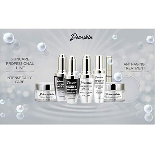 Vitamin C Dear Serum + All In One Coconut Cream Set- Pack With Vitamin C Serum 20%, Hyaluronic Acid Botanic, Vitamin E Organic And Coconut Oil Cream Day And Night (Serum + Cream) #TOP6