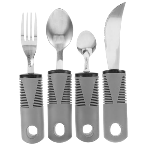 1.セット高齢者食器震える証拠ツールポータブル食器万能食器セットポータブル適応ツール適応食器人ツール震える証拠食器