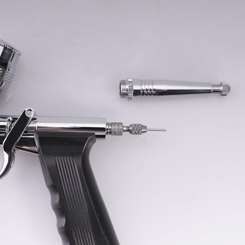 Langlengtec Airbrush Kit Paing Set with 3 Cup Hose and Air Brush Accessories Spray Gun for Art Hobby Model