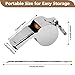 Whistle, 1 Pack Whistle for Coaches, Whistles, Dog Whistle, Metal Whistle Whistle with Lanyard Detachable hook, Loud Crisp Sound Whistle for Referee Teacher Police Soccer Gym Training, Outdoor Sports