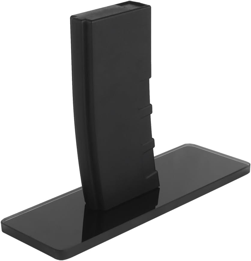 Display Stand AR15/M4 Rifle Rack Pistol Rack Glass Base Mag Mount Rifle Handgun Single Rack AR Stand Holder for Most of Gun Storage and Decoration (AEG Display Stand)