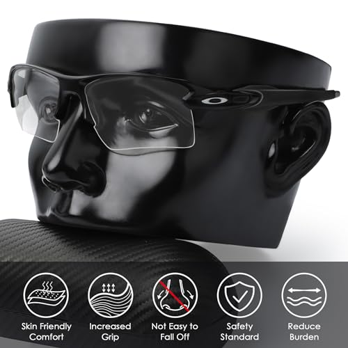 BLAZERBUCK Sock Kits Earsocks & Nosepieces for Oakley Flak 2.0 OO9295/Flak 2.0 XL OO9188/Flak 2.0 Asian Fit OO9271 Sunglasses - Black + Black4