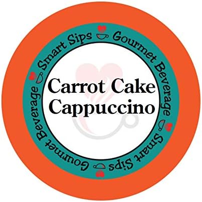 Smart Sips Coffee, Carrot Cake Cappuccino, Single Serve Gourmet Cappuccino Pods for Keurig K-cup Brewers, 24 Count