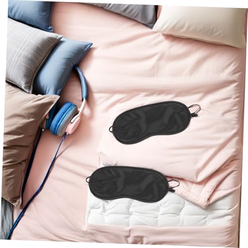 Bandeau yeux sommeil léger et confortable : pack de 35 masques noirs