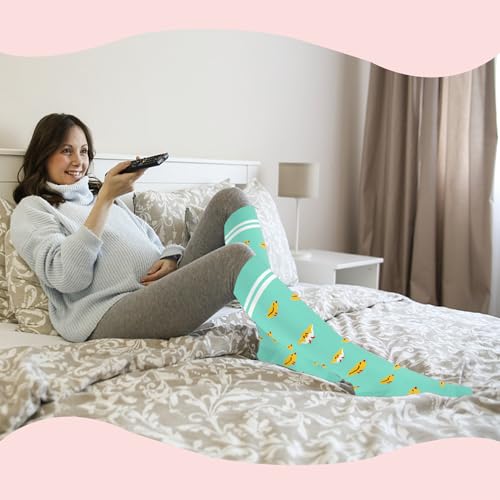 Image of Sooverki Compression Socks for Women & Men 6 Pairs is Best Supportive Knee High Stockings for Circulation, Travel, Nurses