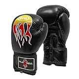 Boxeo Negro Pro Series Llamas Guantes Sparring (12oz)