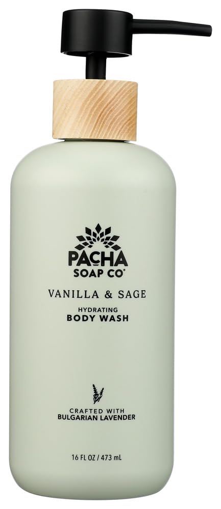 Pacha Soap Vanilla & Sage Body Wash, 16 FZ