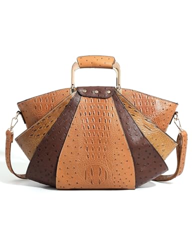 Image of Bag Woman Large Capacity Leather Purse Fashion Designer Metal Top Handle Handbags Women Crossbody Large Bags for Women Tote