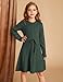 GRACE KARIN Girls Sweater Dress Size 12-14 Green Long Sleeve Fall Winter Fashion Kids Tween Dresses