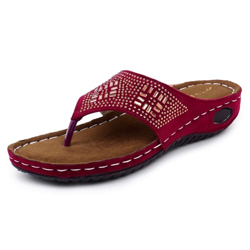 Image of TRASE Women's Fashion Slippers | Doctor Ortho Soft & Comfortable Slip-Ons for Women & Girls | Lightweight & Stylish, Diabetic & Orthopedic Footwear, Good for Knee & Foot Pain
