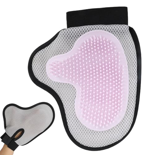 Guantes de lavado para perro, manopla lavable reutilizable, elimina el, guantes de masaje para perros, para cachorro de gato, raza media y grande en la ducha
