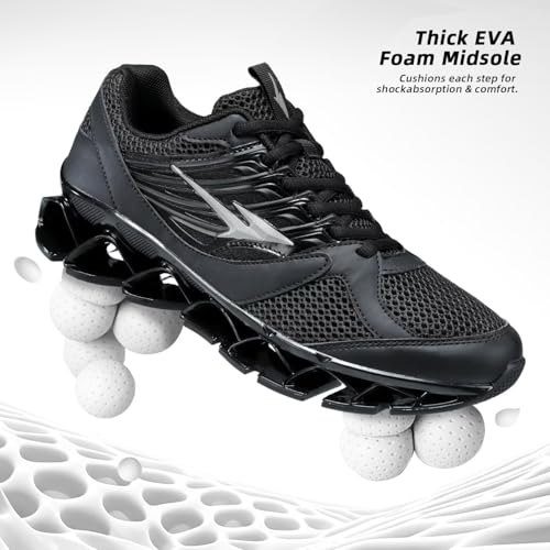 Image of Mens Running Shoes Mesh Breathable Trail Runners Fashion Sport Blade Walking Tennis Sneakers