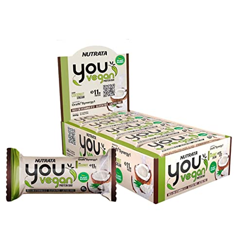 You Vegan Protein Bar - 10 Unidades 40G Coconut Cream, Nutrata
