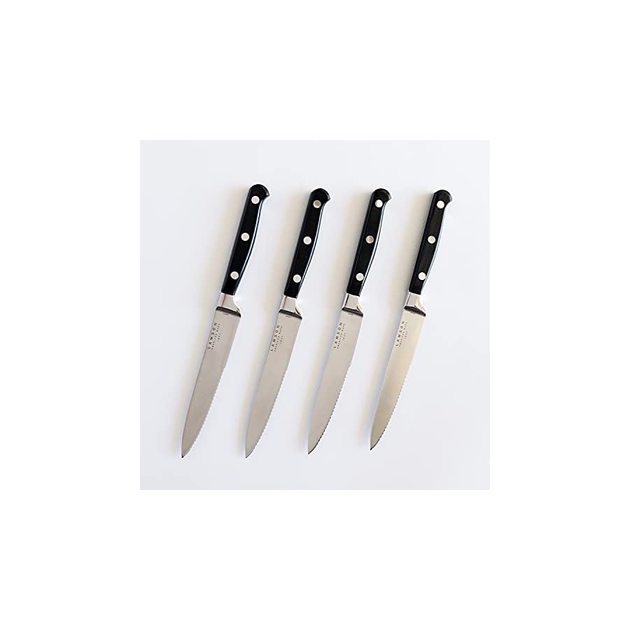 Lamson MIDNIGHT Forged 4-Pc Steak Knife Set