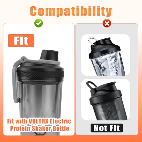 BOXOB 9 Teiliger Dichtungsersatz für die VOLTRX Elektrische Protein Shaker Flasche 24 oz, Silikon Dichtungsring Auslaufsichere Dichtungen BPA-Freies Ersatzdichtungsteil für Ausgussdeckel