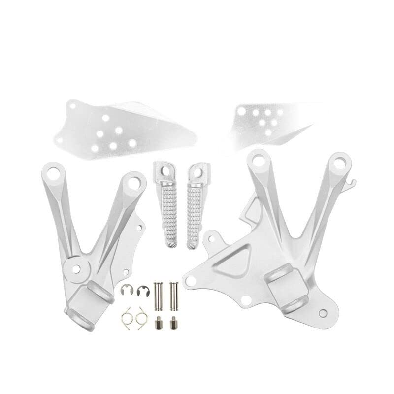 Supports de Repose-Pieds Alu Silver pour Kawasaki ZX-10R 06-10
