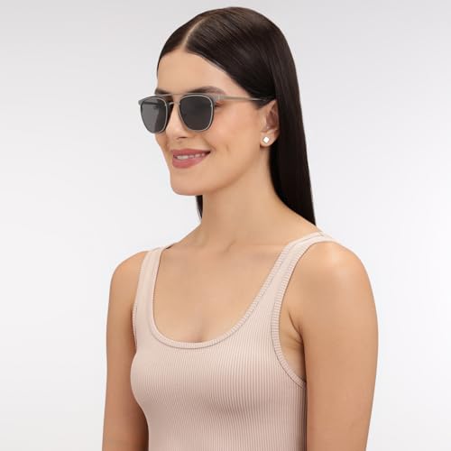 Vincent Chase By Lenskart | Grey Full Rim Rectangular | Blend Edit | Branded Latest and Stylish Sunglasses | 100% UV Protected | Men & Women | Medium | VC S129114