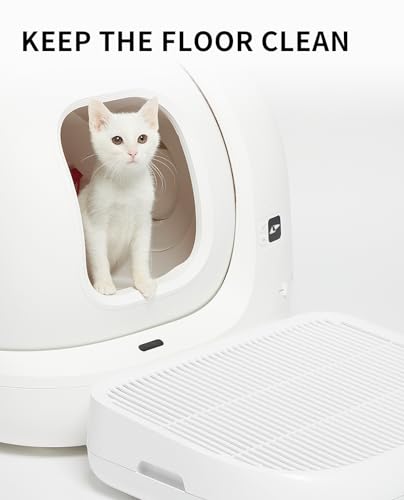 Image of PETKIT Cat Litter Ramp for PuraX, PuraMax, PuraMax 2 and Purobot Pro Max Self-Cleaning Cat Litter Box Step Stairs, Double Layered Litter Trapper, Waterproof Material Easy Clean, Anti Tracking