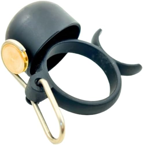 3.0 – Wearable Running Bell for Runners, Cyclists & EUV Riders – Loud Nickel Silver Bell with Brass Hammer on Stainless Steel Body – Adjustable Silicone Fit – Lightweight