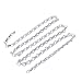 Hanging Chain, Pack of 2 One Meter Aluminium Chain Rustproof Light Fixture Chain for Hanging Bird Feeders Plant Baskets Flowerpot Wind Chimes Clothing Accessories (Silver)