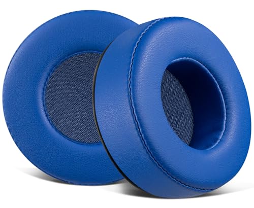 Image of SOULWIT Earpads Replacement for Skullcandy Hesh & Hesh 2 Wireless Over-Ear Headphones, Ear Pads Cushions with Soft Protein Leather, Noise Isolation Foam - Blue