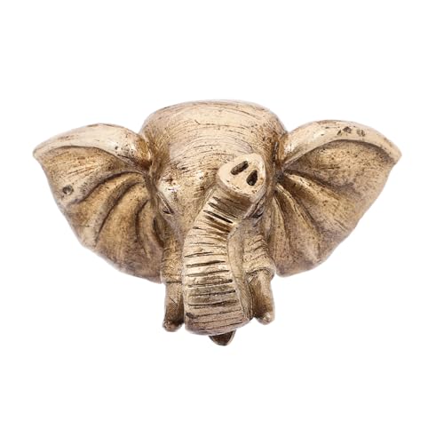 ERINGOGO Fountain Elephant Head Nozzle Decorativo para Jardín Fuente De Agua Murales De Elefante Instalación Pared Flujo De Agua Escultura De Cabeza De Animal para Patio y Balcón