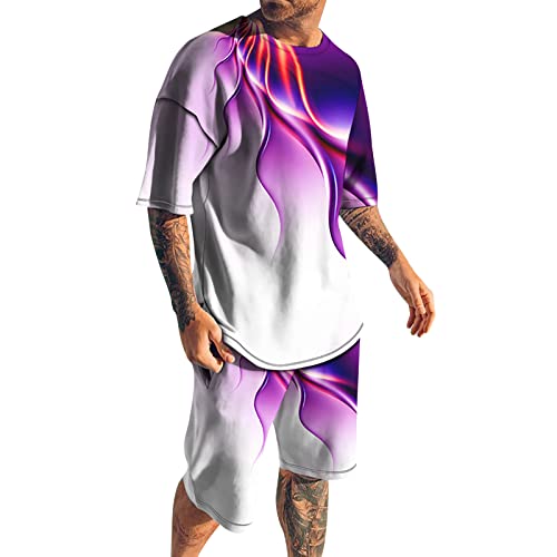 Short costume tropical homme évite la chaleur ensemble de plage séchage rapide respirant 3D