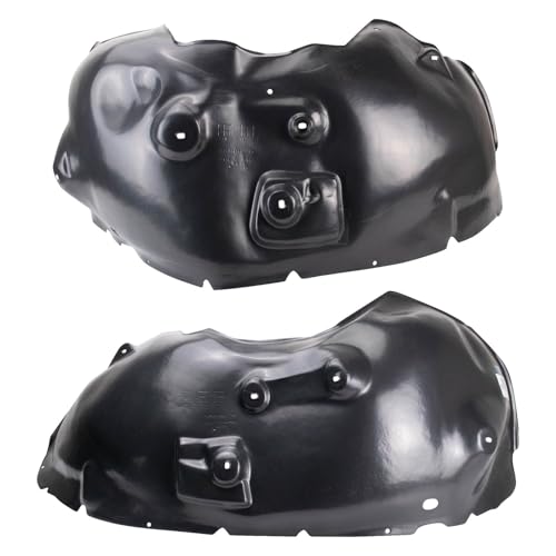 Image of TRQ Front Driver and Passenger Side Inner Fender Liner Set Compatible with 2002-2009 Dodge Ram 3500 2006-2009 Ram 1500 Crew Cab 2500