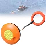 UORDBY Schwimmfähige Rettungsscheibe, Wurf-Rettungsscheibe für Notfälle auf Wasser und EIS, 40 m Rettungsseil, Sicherheitsausrüstung für Kajakfahren, Rafting, Floßfahren und Bootfahren 5pieces