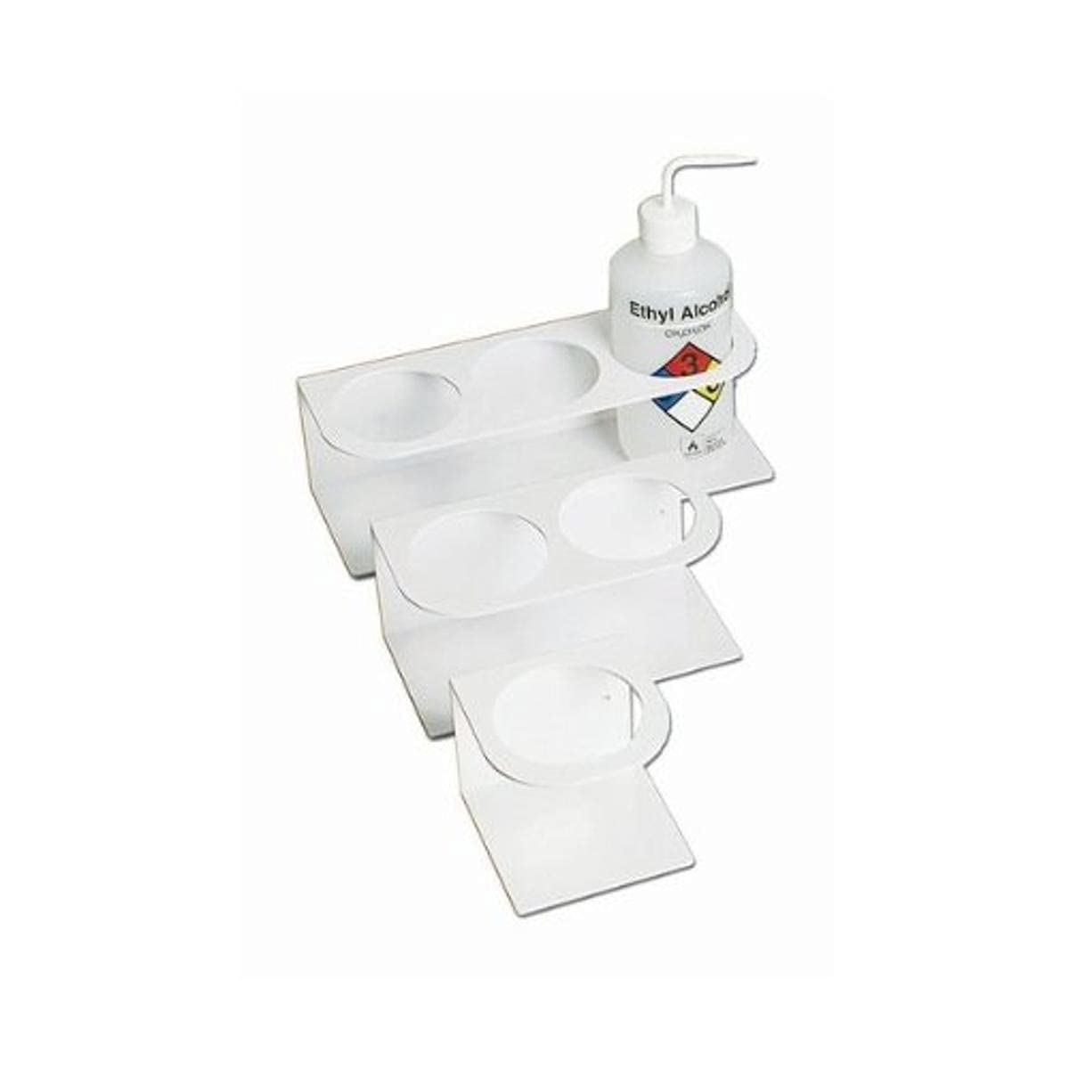 Alkali Scientific 50157 White ABS Plastic Bottle Rack, 500mL, 4 Bottle ...