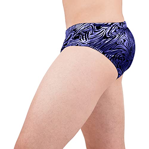 INTIMO Mens Royal Blue Swirls Print Bikini Brief Underwear2