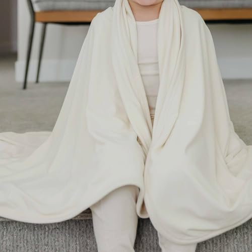 Image of Copper Pearl Jumbo 3-Layer Baby Blanket: Soft Baby Quilts for Boys and Girls | Breathable, Cozy, Toddler Blanket | Baby Quilt for Newborns | 46x46 Premium Polyester /Rayon | Butter