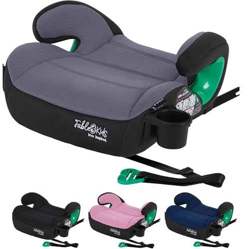 FableKids Sitzerhöhung Auto Kinder Isofix | 3-Punkt-Sicherheitsgurt |...