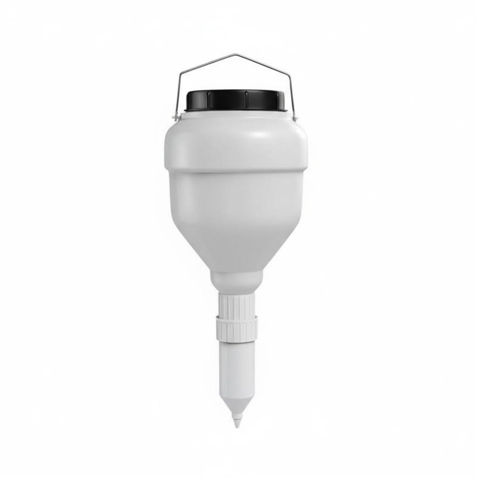 Milageto Dispenser di Salse per Porzionatura Erogatore di Condimenti per Ketchup Maionese E Salse Dense Robusta Struttura in Plastica E Metallo Adatto per, Barile Tondo 5,5L