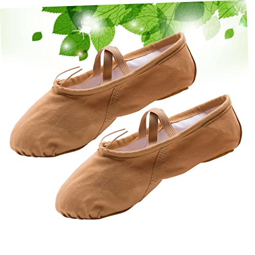 GLEAVI 3 Pairs Ballet Practice Shoes Shoes Girls Ballet Flats Ballet Shoes Slippers Princess Ballet Shoes Barre Ballet Shoes Flats Canvas Dance Shoes Aldult Yoga Shoes3
