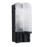 MiniSun | Modern Heavy Duty Dusk to Dawn Security Wall Light | Outdoor Wall Lights, Home Décor & Improvement Essential | Mains Wired