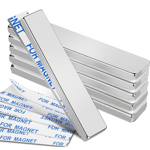 MIKEDE Magnets 6pcs Neodymium Magnet 2.36x0.39x0.12inch...