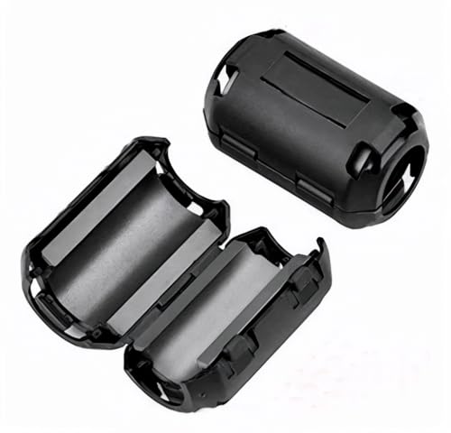 10PCS 5 mm Ferrite Core Clip-On EMI RFI Noise Filter Ferrite Beads Snap On Industrial-Grade UI1000 Snap Ring Choke for Power Tools, UPS, Coaxial Cable, Audio Equipment Interference Suppressor (5 mm) by RONDURE - Image 4