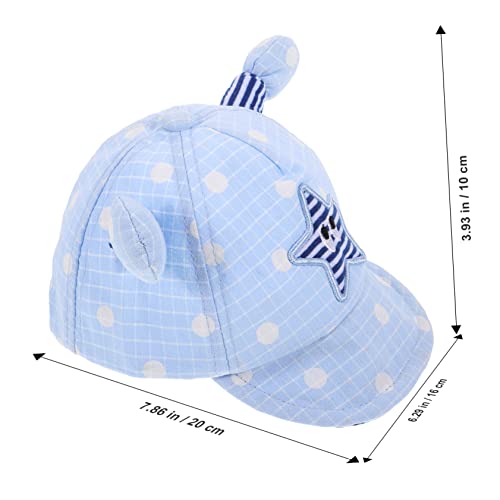 Didiseaon Boys and Girls Baseball Cap Sun Protective Hat for Toddlers Breathable Design for Outdoor Activities Summer Vacations and Beach Play Adorable Print Sky-Blue2
