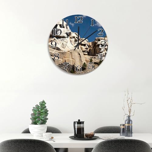 Horloge murale Mount Rushmore lisible 38 cm pour grands espaces - 4
