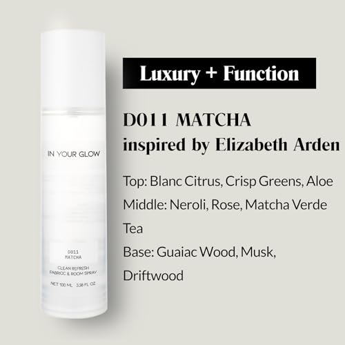 Image of In Your Glow Fabric & Room Mist Spray- Long-Lasting Clean Scent, Unisex Luxury Fragrance & Odor Eliminator, 100ml- D011 MATCHA