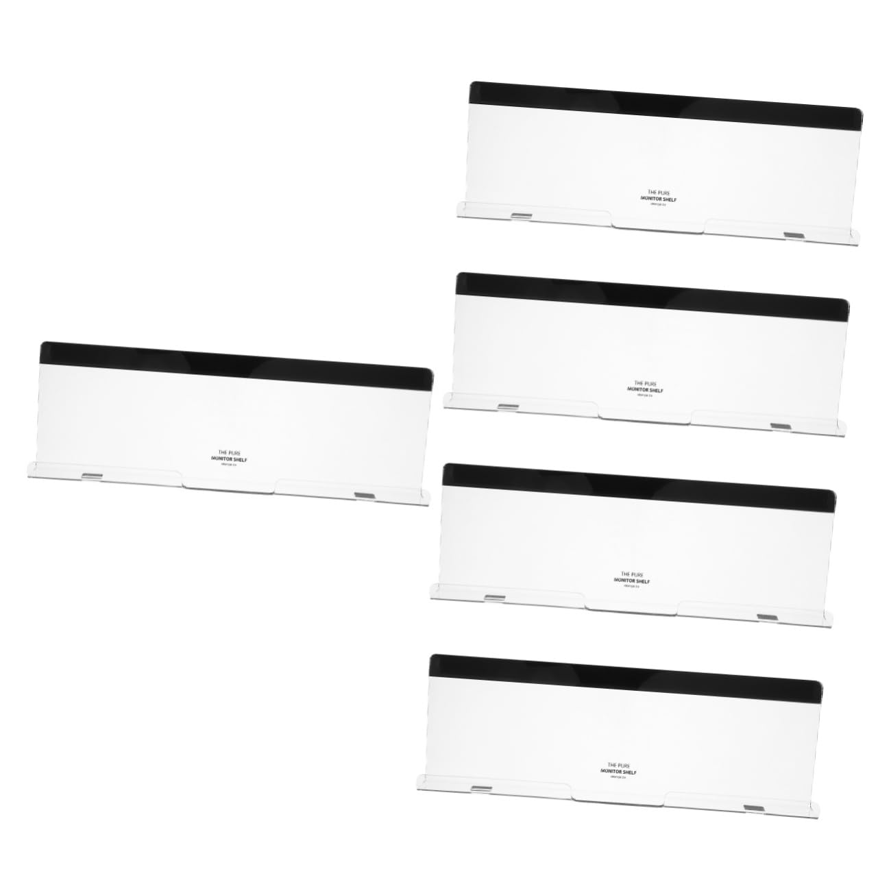 NUOBESTY 5pcs Monitor Memo Board Computer Message Board Desk Organizer Memo Holder Office Accessories