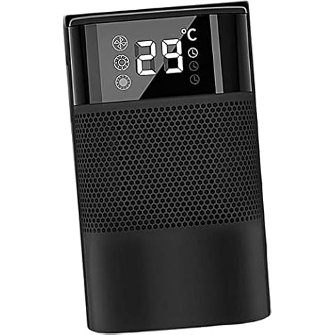Xyfw Space Heater Thermostat PTC Ceramic Heater Fast Heating for Indoor,Black Cover