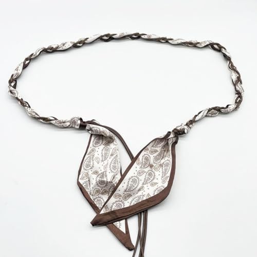 Skinny Scarf Belt for Women Western Ribbon Head Scarf Neck Chokercowboy Versatile Boho Lightweight Adjustable2