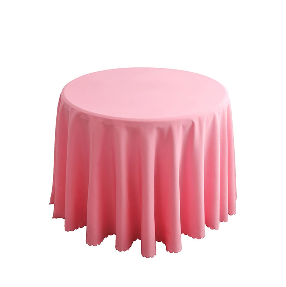 MEANMOY Tovaglia Rotonda Rosa 152 Cm - Poliestere 210g/m², Idrorepellente E Antimacchia, Resistente Alle Pieghe, Lavabile In Lavatrice