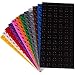 Strictly Briks Block Baseplates - Compatible with Lego Duplo - 12-Pack, 7.5 x 3.75 in, Rainbow - Stackable Building Plates - Toddler & Kid Building Toys