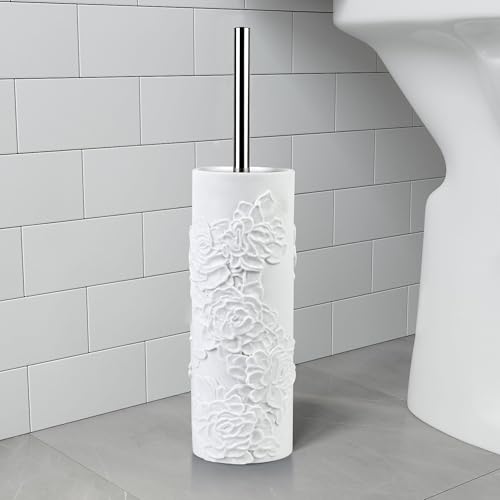 Image of Toilet Brush and Holder Set for Bathroom, Stylish and Durable Cleaning Tool with Modern Design, Compact for Efficient Cleaning