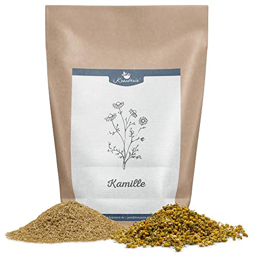 Krauterie Kamillenblüten Hund (100 g), Einzelfuttermittel für Hunde, Kamillenblüten Ganz in Spitzenqualität
