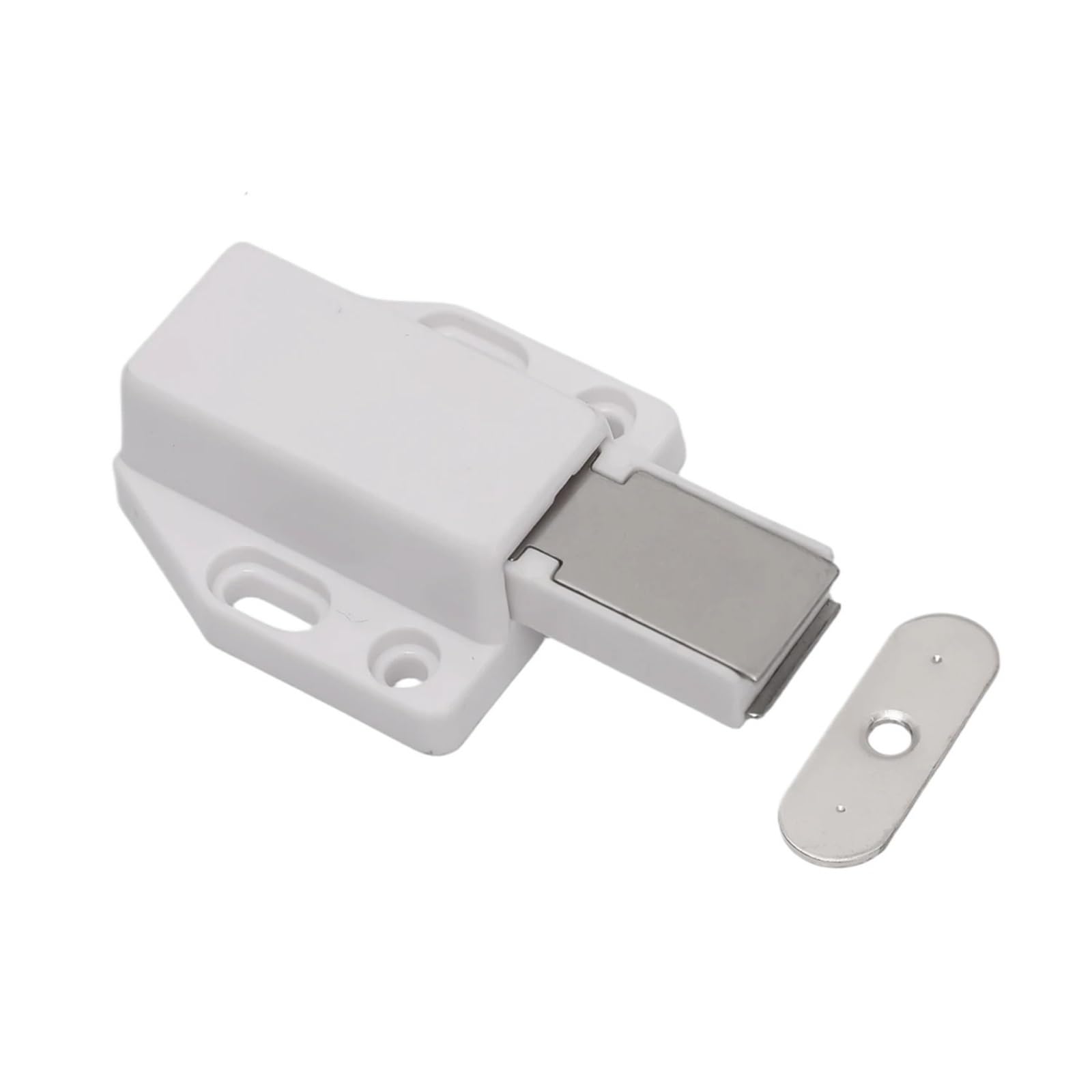 Yusuzh White 1 14Pcs Magnetic Push Latch Catch Pressure Touch Release Cabinet For Door Drawers Kitchen Drawer Cupboard Pop Out For Cupboard(White 1)